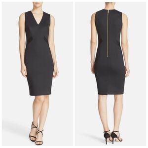 Ted Baker Aaleyad Ottoman Detail Neoprene Dress 3 Medium